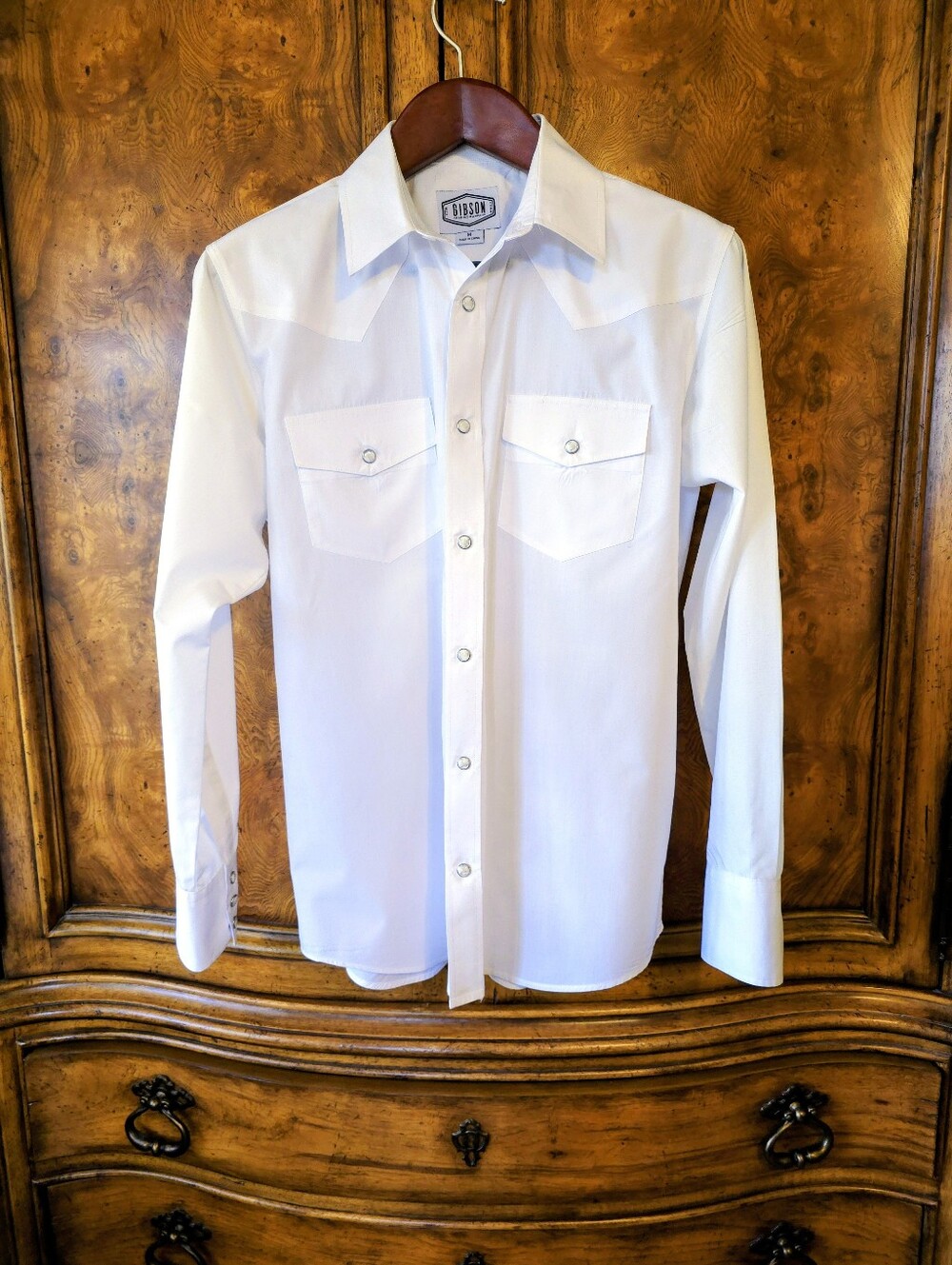 Western White Shirt by GIBSON (M)
